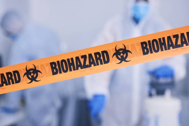 Professional Biohazard Cleanup technician working in Rockford, IL